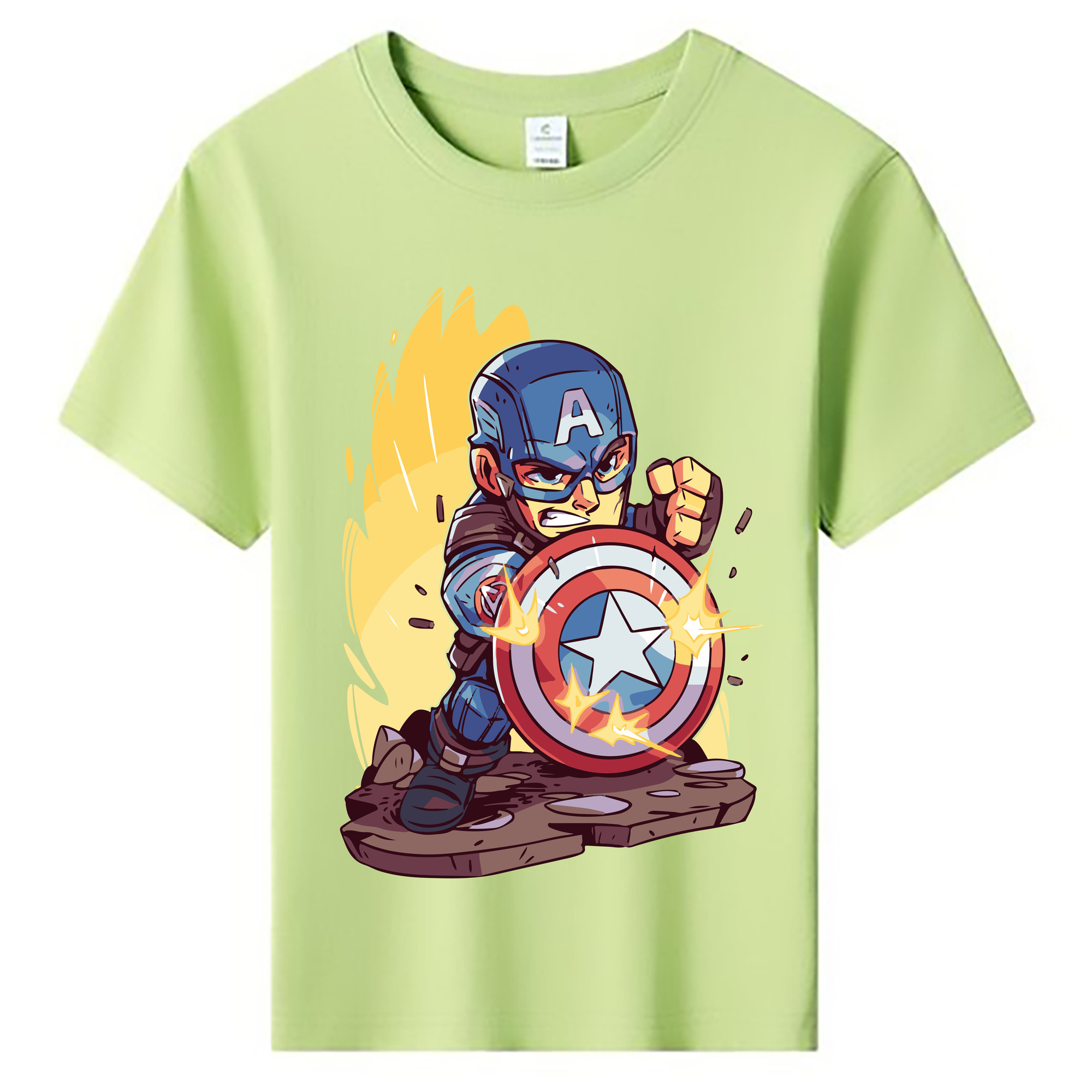 （画像用） アベンジャーズ The Avengers 綿100％キッズTシャツ（フロントプリント）